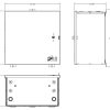 WSE-288 Wall Mount Splice Enclosure, 288 Single 864 Mass Fusion - Image 2