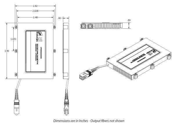 LPS Series Low Profile 1x64 PLC Splitter Module - Image 2